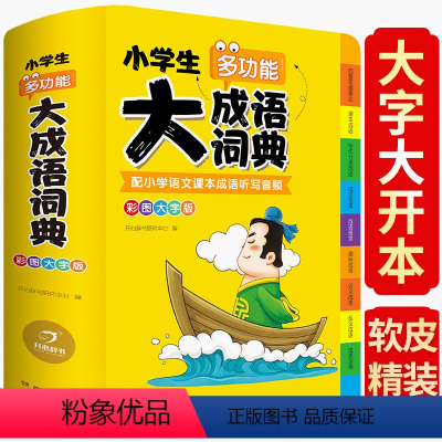 [正版]抖音同款 2023小学生大成语词典小学多功能大全四字版彩图字典小学大词典多功能现代汉语词语儿童大字典英语词典