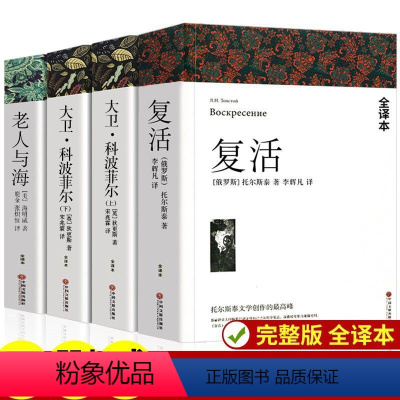 [高中*]大卫科波菲尔+复活+老人与 [正版]大卫科波菲尔高中生名著狄更斯完整版宋兆霖可搭复活老人与海巴黎圣母院论语初暑