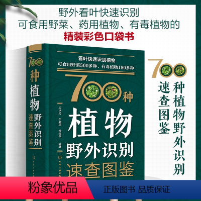 [正版]700种植物野外识别速查图鉴 食药用植物食用方法保健功效野菜蔬菜果实药用植物常见植物有毒植物野外鉴别识别方法教