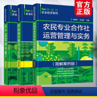 [正版]全3册 新时代农业经济系列 农民专业合作社运营管理与实务+农业会计基础与实务+农产品营销与推广 图解案例版 生