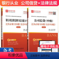 [正版]2024年银行从业资格证考试用书 中级 公司信贷+银行业法律法规与综合能力(基础知识)习题集 银从中级真题集题