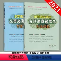 [文言文+古诗词真题精选]专项详解2本 [正版]小学语文考试文言文真题精选专练讲解 小学语文考试古诗词真题精选专练详解