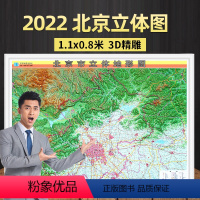[正版]北京发货北京市地形图3D立体地图106x76cm挂图 办公室挂画背景墙装饰2022年