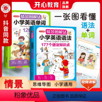 情景图解法·小学英语单词(加赠学而思网校阅读体验包) 小学通用 [正版]2024新版情景图解法小学英语单词+语法+一本英