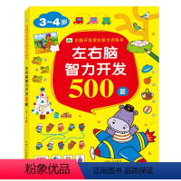 [正版]晨风 左右脑智力开发500题3-4岁 游戏设计题型经典 趣味学习 唤醒孩子大脑细胞增强学习主动性多角度多方位立