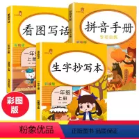 [正版]全套3本一年级上册拼音手册生字抄写本看图写话一年级语文课堂同步训练拼音拼读训练天天练笔画笔顺造句专项训练字帖1