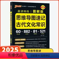 思维导图速记 古代文化常识 [正版]2025高中晨读晚练思维导图速记古代文化常识图解版 高考语文常考知识手册模拟训练题点