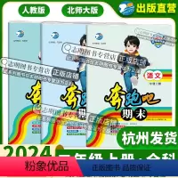 语文(人教版) 小学二年级 [正版]直营2024新版 奔跑吧期末二年级上册语文数学人教版北师大版 2年级上册期末复习预测