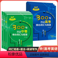 300句巧记高考核心词汇与短语 高中通用 [正版]321情境英语100句学透中考高考阅读与写作长难句200句突破中考高考