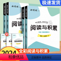 [阅读与积累] 三年级下 [正版]2024年新版新领程阅读与积累三年级四年级五年级六年级上册下册人教版小学语文阅读提升课