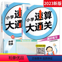 [两本套]速算大通关 小学通用 [正版]2024版53天天练小学速算大通关人教版二年级一年级三年级四五六年级上册下册方法