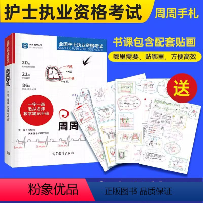 轻松过+周周手札+真题+模拟+习题集 [正版]护士资格考试周周手札护考轻松过2024人卫版 护师周周手扎课 轻松过