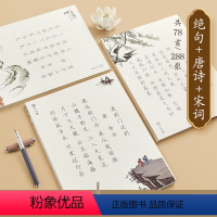 诗词组合288张送莫兰迪钢笔灰升级版+墨水+墨囊 [正版](簪花小楷古诗词字帖唐诗宋词职场励志语录硬笔练字帖套装)