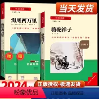 24春-7年级 海底两万里+骆驼祥子 下册 [正版]骆驼祥子和海底两万里原著必读老舍七年级下册的课外书初一7下名著初中阅