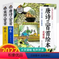 唐诗+宋词 三百首绘本 [正版]有声伴读唐诗三百首幼儿早教儿童绘本小学生唐诗300首全集注音版宋词成语故事古诗书诗集幼儿