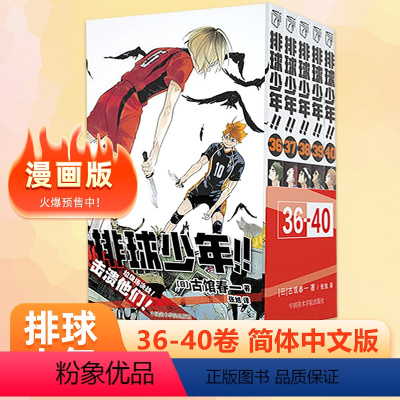 [正版] 排球少年漫画 36-40册 36/37/38/39/40册 新5册 古馆春一著 青少年学生阅读简体中文版