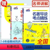 2册[名著导读12+24部]赠练习册 初中通用 [正版]名著导读考点精练七八九年级中考必考初中名著导读与考点一本通名著考