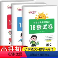 [语文+数学+英语]3本全国版 小学升初中 [正版]2024版阳光同学小学毕业升学复习18套试卷语文数学英语全国通用练习