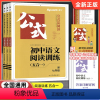 七年级语文阅读训练五合一 初中通用 [正版]2024版星火语文巅峰训练七年级八九年级中考五合一公式法阅读 初中阅读理解专