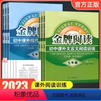 [文言文+现代文]2本 九年级 [正版]金牌阅读初中七八九年级上下册课外文言文现代文阅读训练 初一二三789年级语文阅读