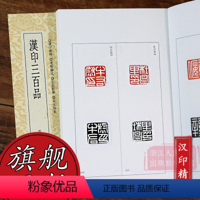 [正版]旗舰汉印三百品 篆刻理论工具字典书汉印理论知识学习入门教程 分韵合编技法解析汉官印汉私印篆刻印章图书籍篆刻小丛