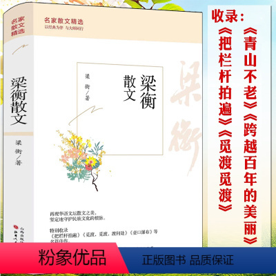 [正版]梁衡散文-名家散文精选 经典散文集中学生读本收录把栏杆拍遍觅渡觅渡渡何处青山不老壶口瀑布跨越百年的美丽等名篇书