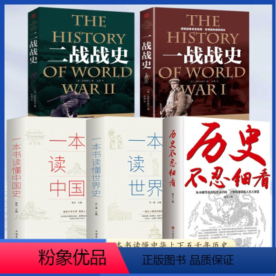 [正版]历史不忍细看+一本书读懂中国史+一本书读懂世界史+二战战史+一战战史 全5册 一本书读懂中国历史近代史通史