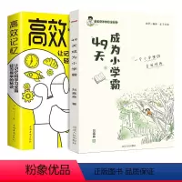 [正版]正品保证49天成为小学霸+高效记忆全套2册 试高分的秘密 上百位清北学霸学习方法大公开 直击学习本质 有效刷题