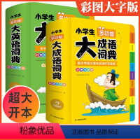 [正版]小学生多功能大成语词典大英语词典彩图大字版新版大开本配听写音频群书单词英汉词典现代汉语四字万条成语积累本常用工