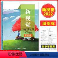 [正版]上海版 新视觉 七年级下册 数学周周练 含参考答案 7年级下册第二学期 上海初中数学沪教版辅导用书 湖南师范大