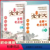 初中文言文全解+考点全练全2册 初中通用 [正版]2023新版文言文全解全练一本通初中文言文全解+考点全练全2册 人教版