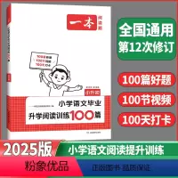 语文阅读训练100篇 小学升初中 [正版]2025新版一本小升初小学语文毕业升学阅读训练100篇六年级语文同步专项训练一