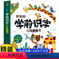 [好玩的学前识字]立体大开本 [正版]好玩的学前识字3D立体翻翻书 早教启蒙书儿童3d立体学前看图识字神器趣味识字大王幼