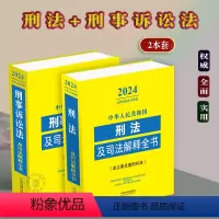 [正版]2本套2024年中华人民共和国刑法+刑事诉讼法及司法解释全书含文书样本法律法规刑事审判立案侦查强制措施刑事鉴定