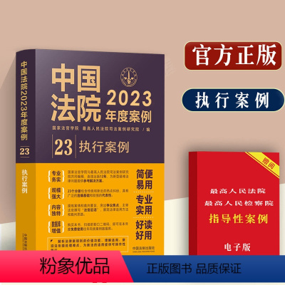 [正版]中国法院2023年度案例/执行案例/典型案例分析不动产案例的执行查封问题夫妻债务依据强行执行2023年法院审理