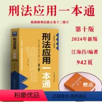 [正版]赠精装书2024新版 刑法应用一本通 第十版第10版 江海昌 刑法一本通工具书 刑法修正案十二 刑事法官办案经