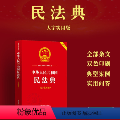 [正版]2024中华人民共和国民法典 大字实用版 双色版条文主旨 名词解释 实用问答 典型案例合同婚姻家庭物权侵权责任