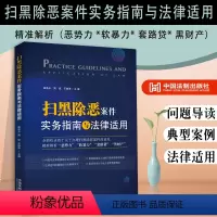 [正版]扫黑除恶案件实务指南与法律适用 扫黑除恶法律实务 法律适用 恶势力 软暴力 套路贷 黑财产典型案例法律适用 法