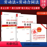 [正版]新2019年劳动法+劳动合同法法案例注释版第四版 全3册 劳动纠纷案例法律法规法条文及司法解释理解与适用单行本