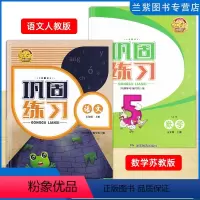 语数[2本] 五年级上 [正版]2023秋全新巩固练习小学五年级上册语文人教版数学苏教版 含评价卷 湖南教育出版社