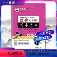 [正版]2021好字天天练 写字练习6六年级上册 邹慕白字帖RJ人教统编版语文同步描摹 描临版生字读写词语积累课文背诵