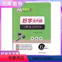 [正版]2022好字天天练写字练习六年级下册 邹慕白字帖人教统编版RJ语文6下同步描摹描临版生字读写词语积累课文背诵快