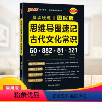 思维导图古代文化常识 高中通用 [正版]2023晨读晚练高中思维导读速记古代文化常识图解版高考语文必背基础知识高效训练