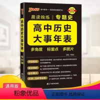 高中历史大事年表 高中通用 [正版]2023晨读晚练高中历史大事年表通用版专题史编年史高一高二高三高考常考历史知识