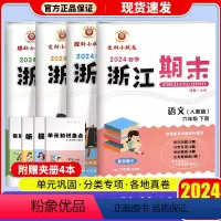 语文+数学[人教版]+英语+科学 六年级下 [正版]2024春浙江期末试卷小学六年级下册语文数学英语科学全套人教版期末真
