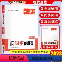 初中语文同步阅读 七年级下 [正版]2023版开心一本初中语文同步阅读七八年级下册78年级语文课堂同步阅读