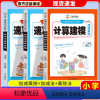 (3本套)数学建模+乘除法+加减法 小学通用 [正版]2023新版三次方教育速算秘籍加减法乘除法计算建模加减乘除一二年级