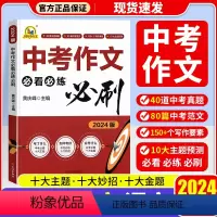 中考作文必看必练必刷 全国通用 [正版]2024新版手把手作文中考作文必看必练必刷中考满分作文文心出版社作文好词好句好段