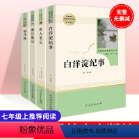 全套四本七年级阅读课外书 [正版]送导练考点手册全套四本镜花缘湘行散记猎人笔记白洋淀记事人民教育出版社统编语文课文配套阅