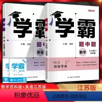 学霸七下数英二本套装江苏版 七年级/初中一年级 [正版]江苏版2024春学霸题中题七年级上下册数学语文英语苏科译林人教版